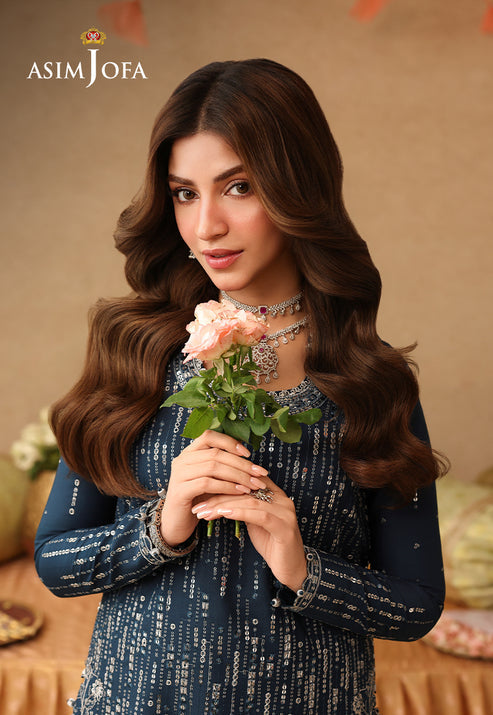 Asim Jofa | Kinza Festive Edit | AJULIF-09 - Formal Dress - available at Maria Faisal in UK and USA.