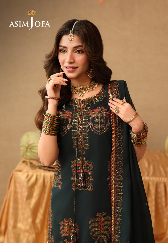 Asim Jofa | Kinza Festive Edit | AJULIF-06 - Formal Dress - available at Maria Faisal in UK and USA.
