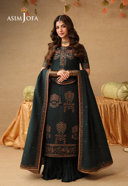 Asim Jofa | Kinza Festive Edit | AJULIF-06 - Formal Dress - available at Maria Faisal in UK and USA.