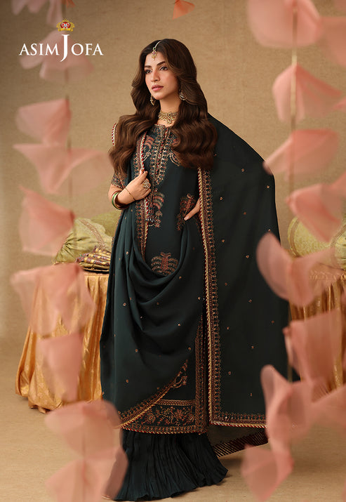 Asim Jofa | Kinza Festive Edit | AJULIF-06 - Formal Dress - available at Maria Faisal in UK and USA.
