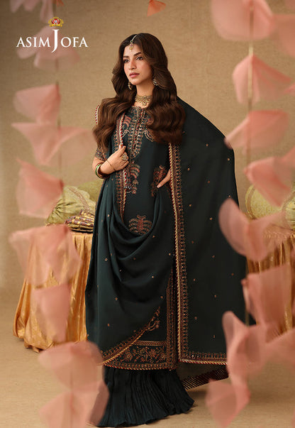 Asim Jofa | Kinza Festive Edit | AJULIF-06 - Formal Dress - available at Maria Faisal in UK and USA.