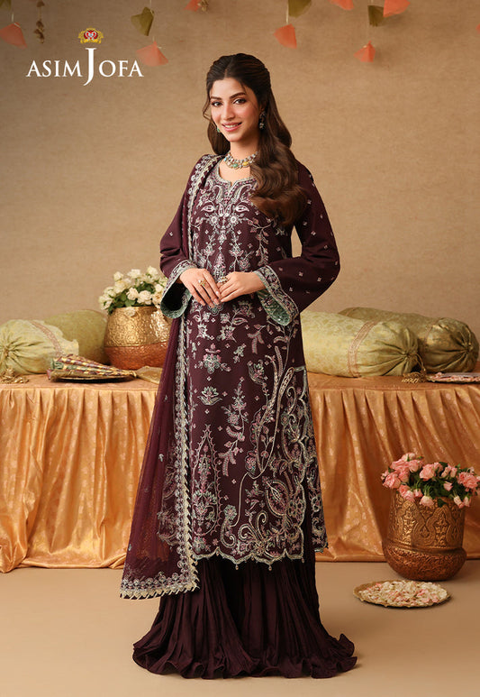 Asim Jofa | Kinza Festive Edit | AJULIF-07 - Formal Dress - available at Maria Faisal in UK and USA.