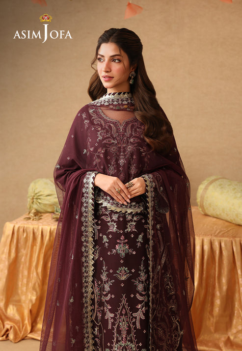 Asim Jofa | Kinza Festive Edit | AJULIF-07 - Formal Dress - available at Maria Faisal in UK and USA.