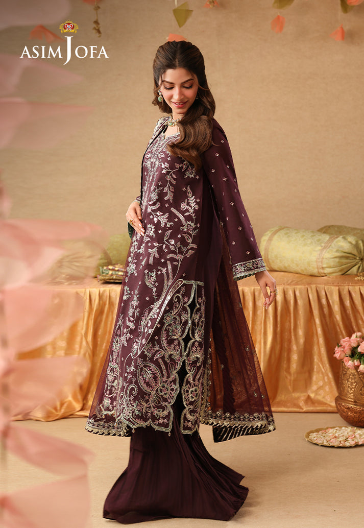 Asim Jofa | Kinza Festive Edit | AJULIF-07 - Formal Dress - available at Maria Faisal in UK and USA.