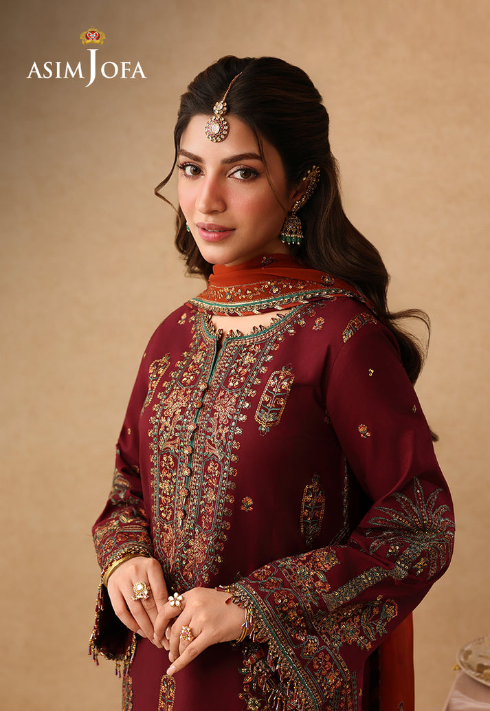 Asim Jofa | Kinza Festive Edit | AJULIF-04 - Formal Dress - available at Maria Faisal in UK and USA.