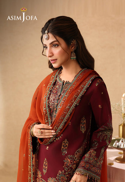 Asim Jofa | Kinza Festive Edit | AJULIF-04 - Formal Dress - available at Maria Faisal in UK and USA.