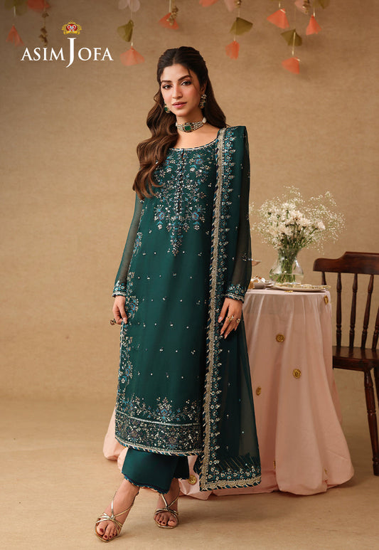 Asim Jofa | Kinza Festive Edit | AJULIF-10 - Formal Dress - available at Maria Faisal in UK and USA.