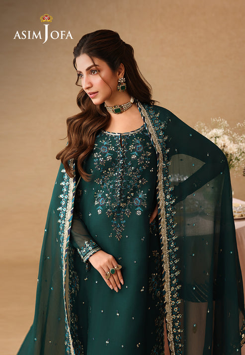 Asim Jofa | Kinza Festive Edit | AJULIF-10 - Formal Dress - available at Maria Faisal in UK and USA.
