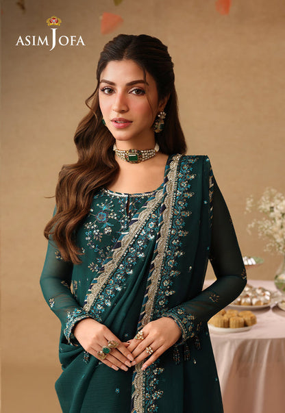 Asim Jofa | Kinza Festive Edit | AJULIF-10 - Formal Dress - available at Maria Faisal in UK and USA.