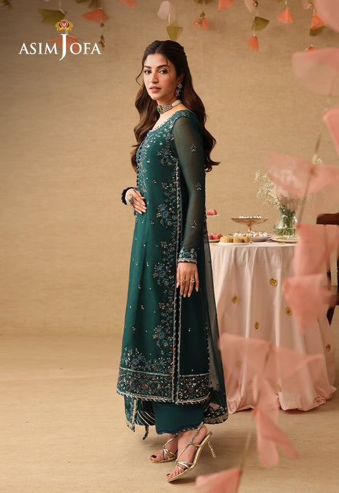 Asim Jofa | Kinza Festive Edit | AJULIF-10 - Formal Dress - available at Maria Faisal in UK and USA.