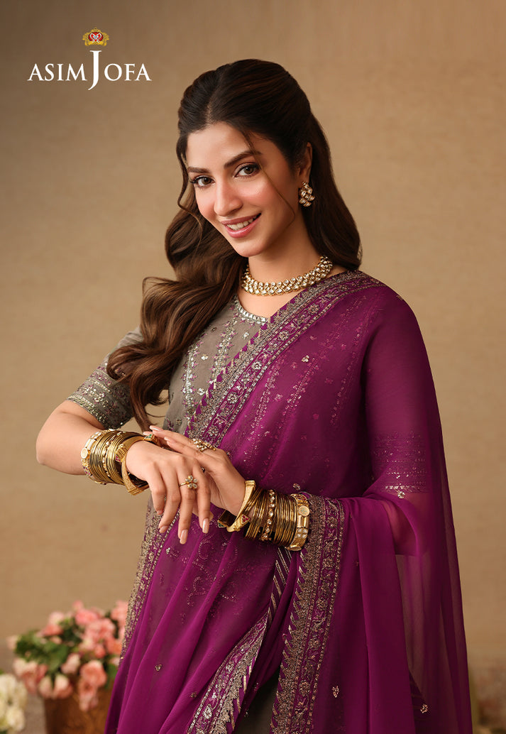 Asim Jofa | Kinza Festive Edit | AJULIF-03 - Formal Dress - available at Maria Faisal in UK and USA.