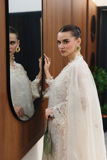 Qalamkar | Chikankari Eid Edit 26 | CM-04 ZIMAL - Luxury Dress - available at Maria Faisal in UK and USA.