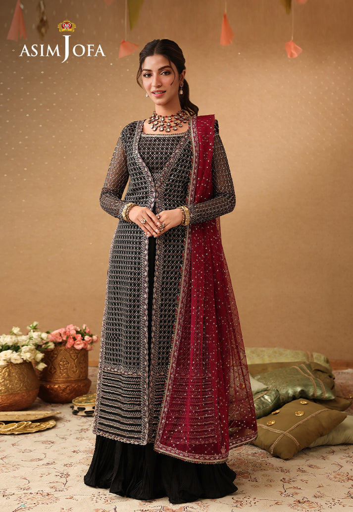 Asim Jofa | Kinza Festive Edit | AJULIF-01 - Formal Dress - available at Maria Faisal in UK and USA.