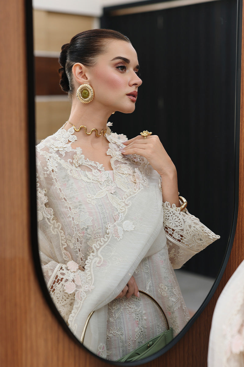 Qalamkar | Chikankari Eid Edit 26 | CM-04 ZIMAL - Luxury Dress - available at Maria Faisal in UK and USA.