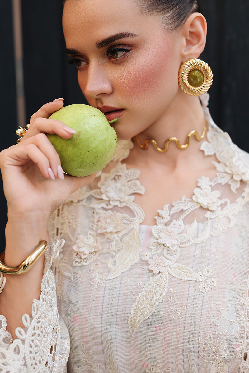 Qalamkar | Chikankari Eid Edit 26 | CM-04 ZIMAL - Luxury Dress - available at Maria Faisal in UK and USA.