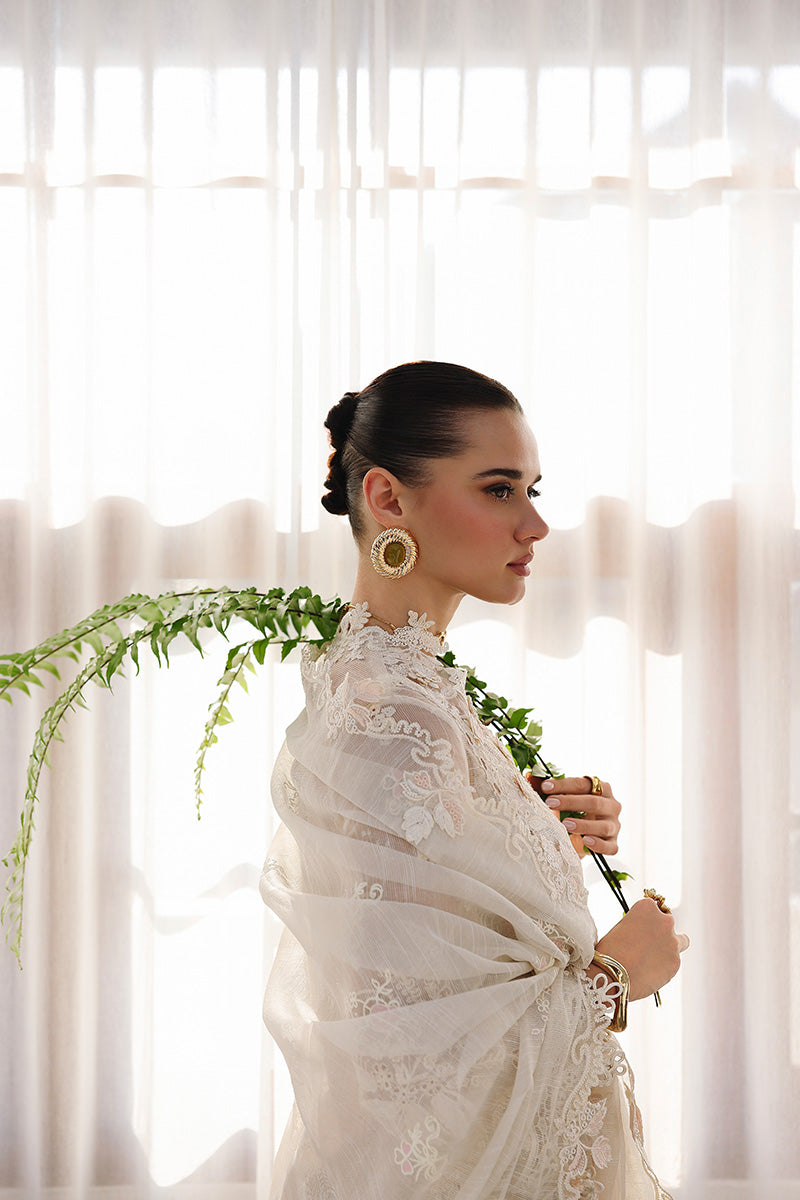 Qalamkar | Chikankari Eid Edit 26 | CM-04 ZIMAL - Luxury Dress - available at Maria Faisal in UK and USA.