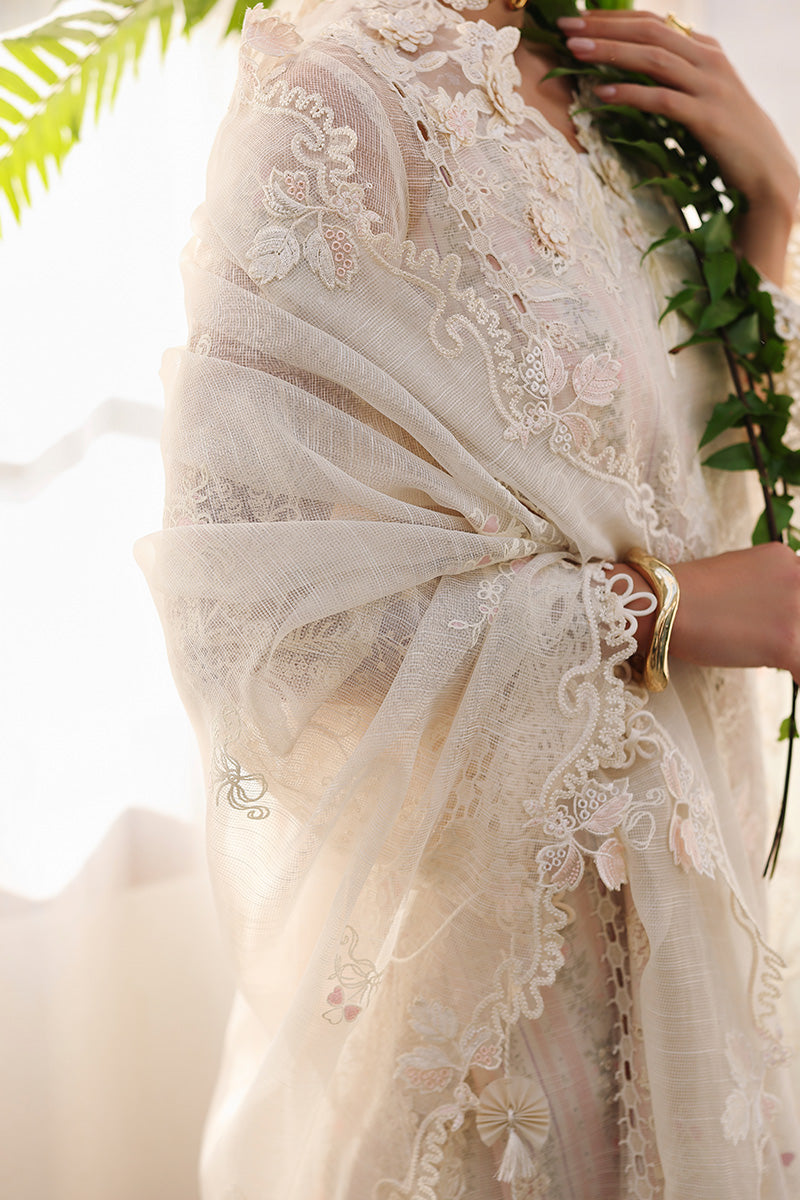 Qalamkar | Chikankari Eid Edit 26 | CM-04 ZIMAL - Luxury Dress - available at Maria Faisal in UK and USA.