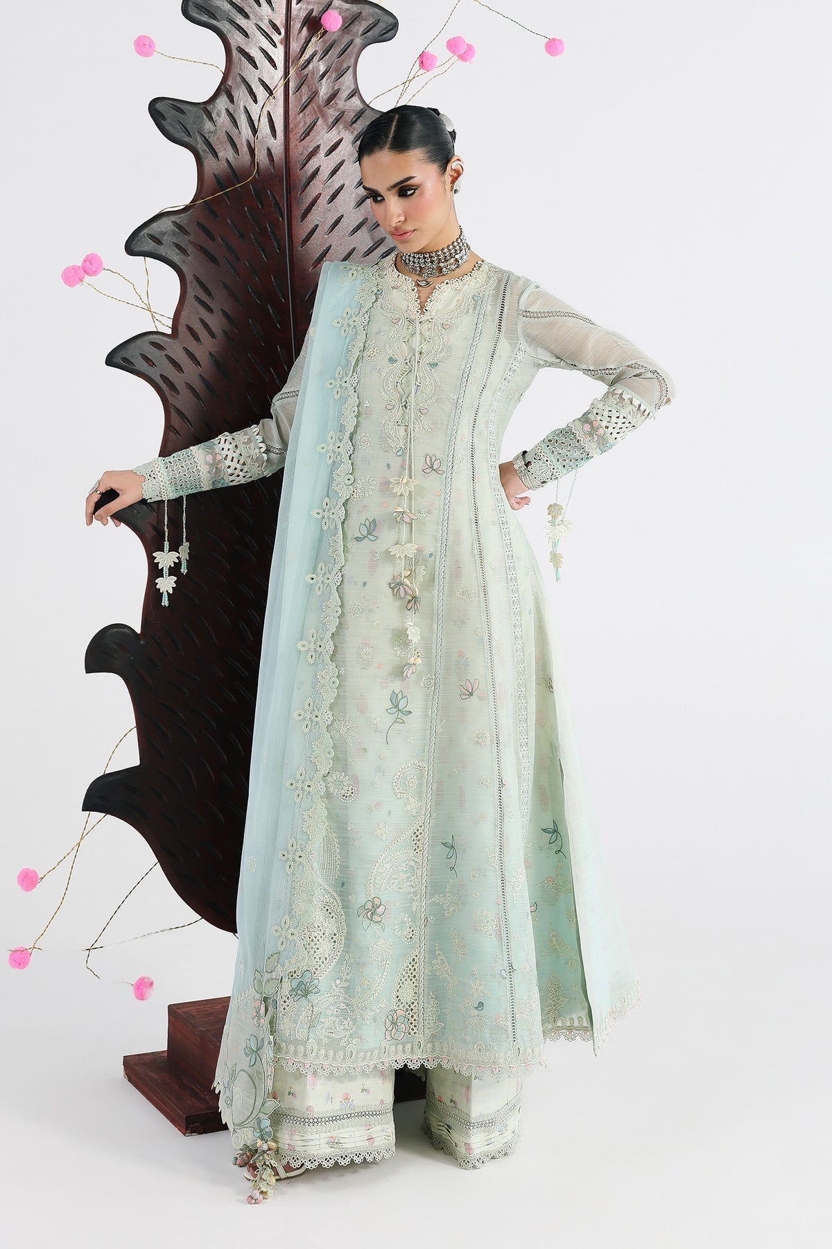 Qalamkar | Festive Lawn 26 | QFL-08 SABEL - Luxury Dress - available at Maria Faisal in UK and USA.