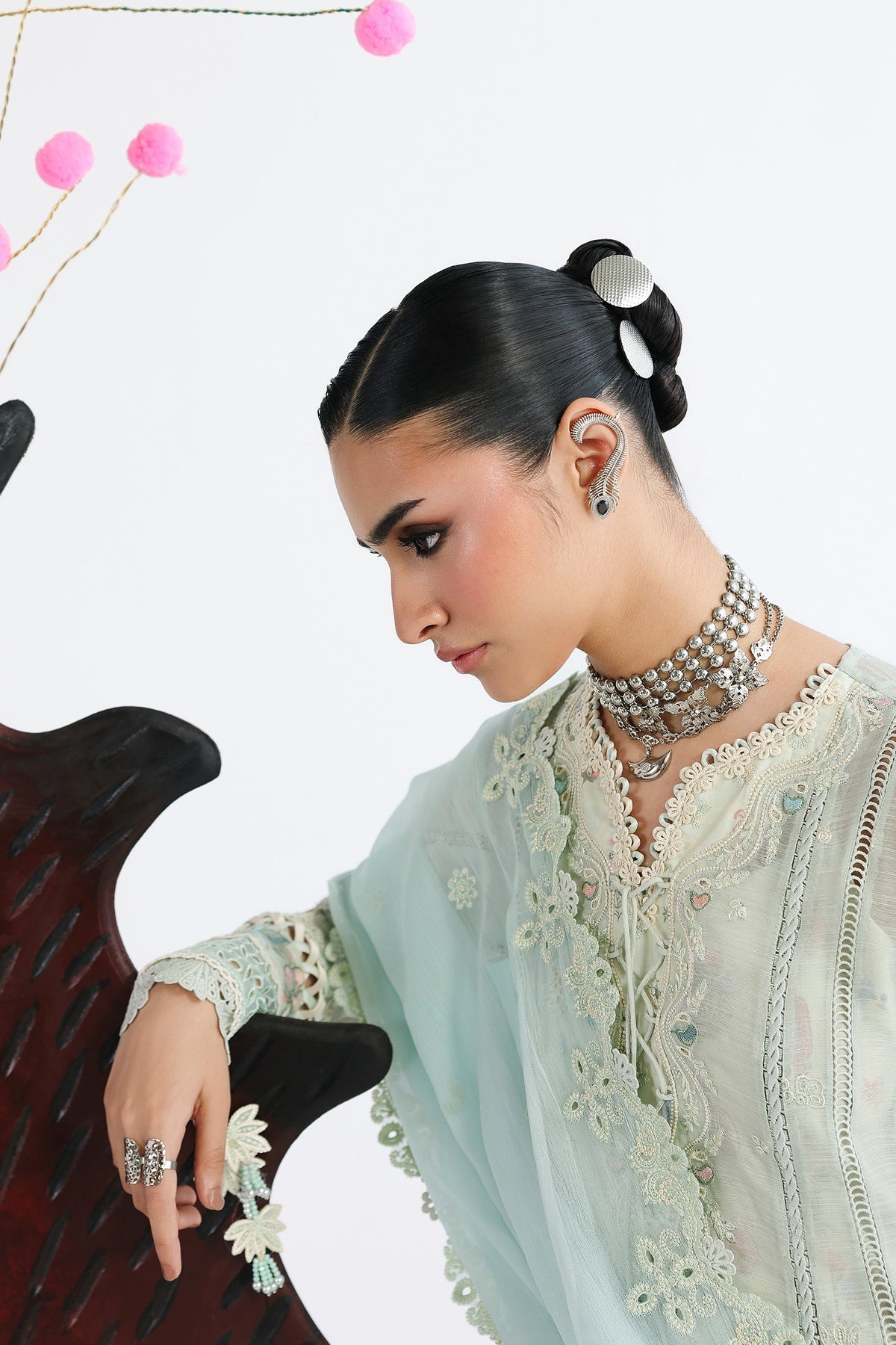 Qalamkar | Festive Lawn 26 | QFL-08 SABEL - Luxury Dress - available at Maria Faisal in UK and USA.