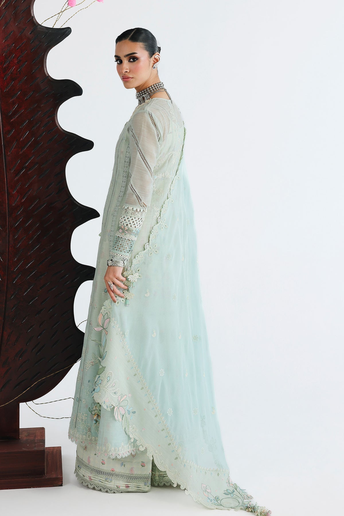 Qalamkar | Festive Lawn 26 | QFL-08 SABEL - Luxury Dress - available at Maria Faisal in UK and USA.