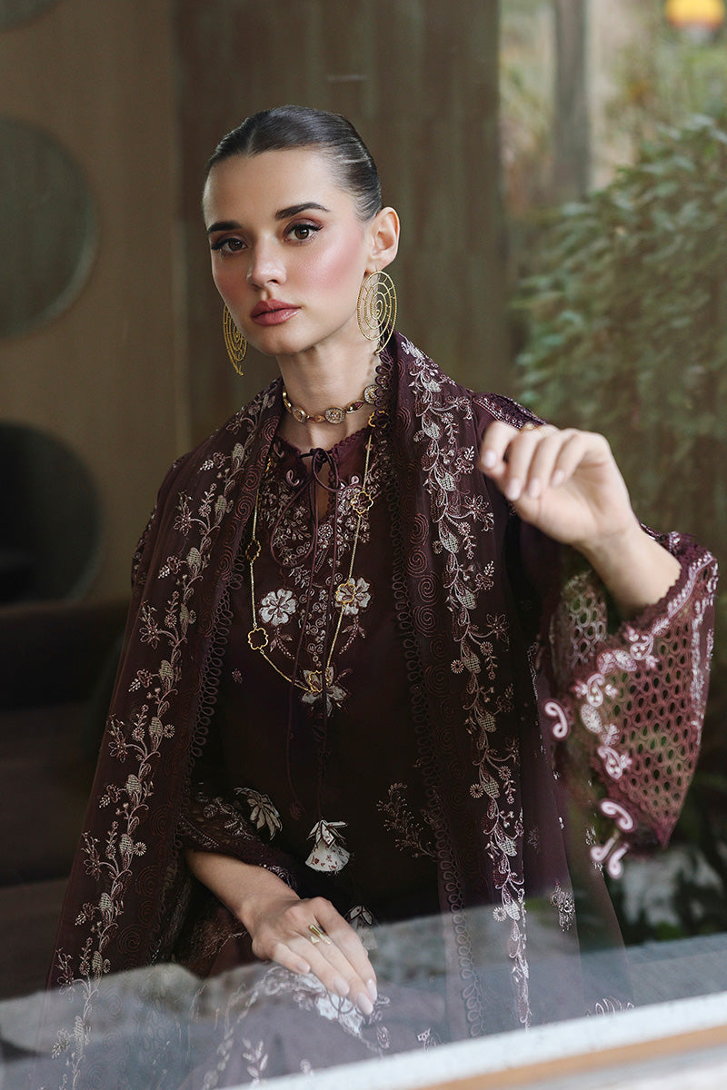 Qalamkar | Chikankari Eid Edit 26 | CM-01 ESHAL - Luxury Dress - available at Maria Faisal in UK and USA.