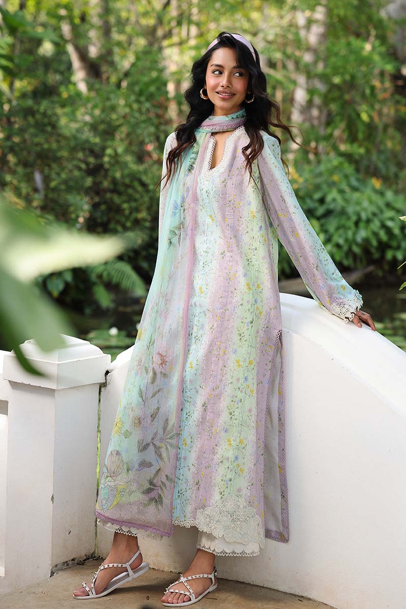 Qalamkar | Q Prints 26 | AX-07 (A) XEINA - Luxury Dress - available at Maria Faisal in UK and USA.