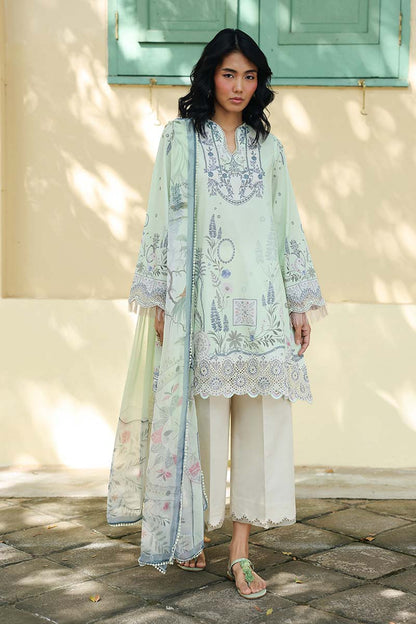 Qalamkar | Q Prints 26 | AX-04 (B) ASHA - Luxury Dress - available at Maria Faisal in UK and USA.