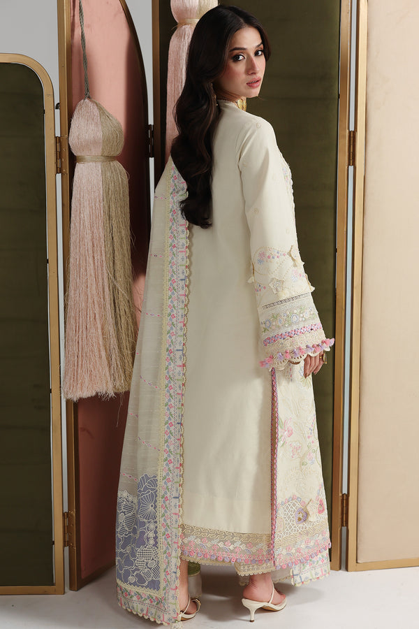 Qalamkar | Festive Lawn 26 | QFL-01 ELMA - Luxury Dress - available at Maria Faisal in UK and USA.