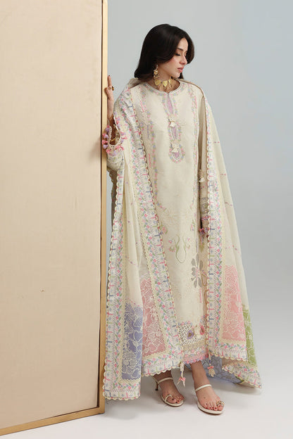 Qalamkar | Festive Lawn 26 | QFL-01 ELMA - Luxury Dress - available at Maria Faisal in UK and USA.