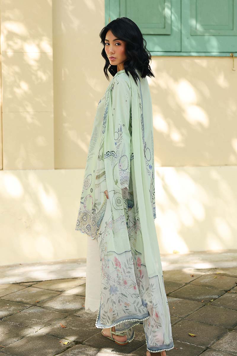 Qalamkar | Q Prints 26 | AX-04 (B) ASHA - Luxury Dress - available at Maria Faisal in UK and USA.