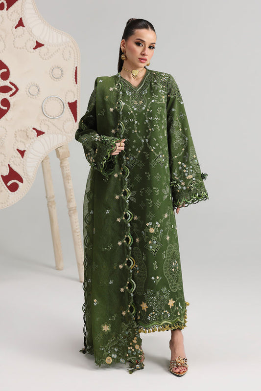 Qalamkar | Festive Lawn 26 |QFL-09 VESTA - Luxury Dress - available at Maria Faisal in UK and USA.