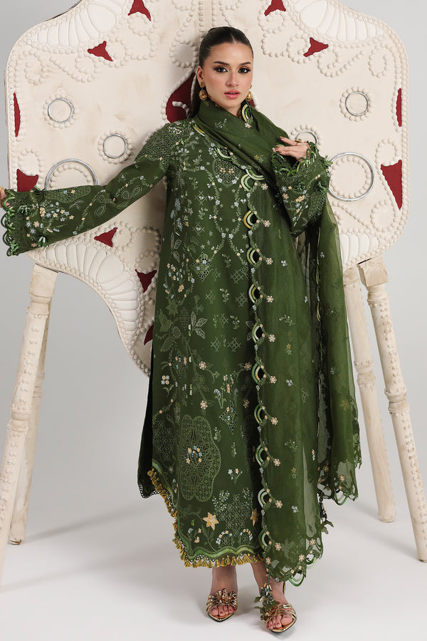 Qalamkar | Festive Lawn 26 |QFL-09 VESTA - Luxury Dress - available at Maria Faisal in UK and USA.