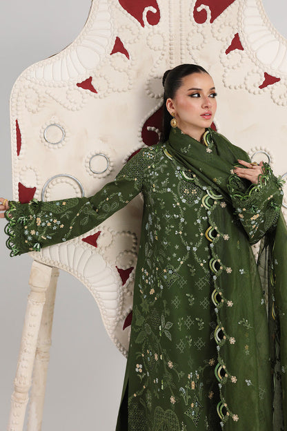 Qalamkar | Festive Lawn 26 |QFL-09 VESTA - Luxury Dress - available at Maria Faisal in UK and USA.