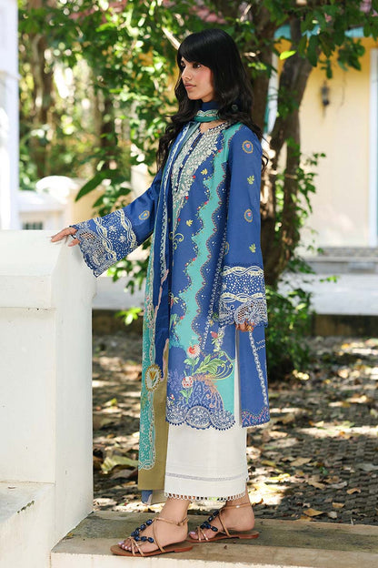 Qalamkar | Q Prints 26 | AX-10 (B) VIONA - Luxury Dress - available at Maria Faisal in UK and USA.