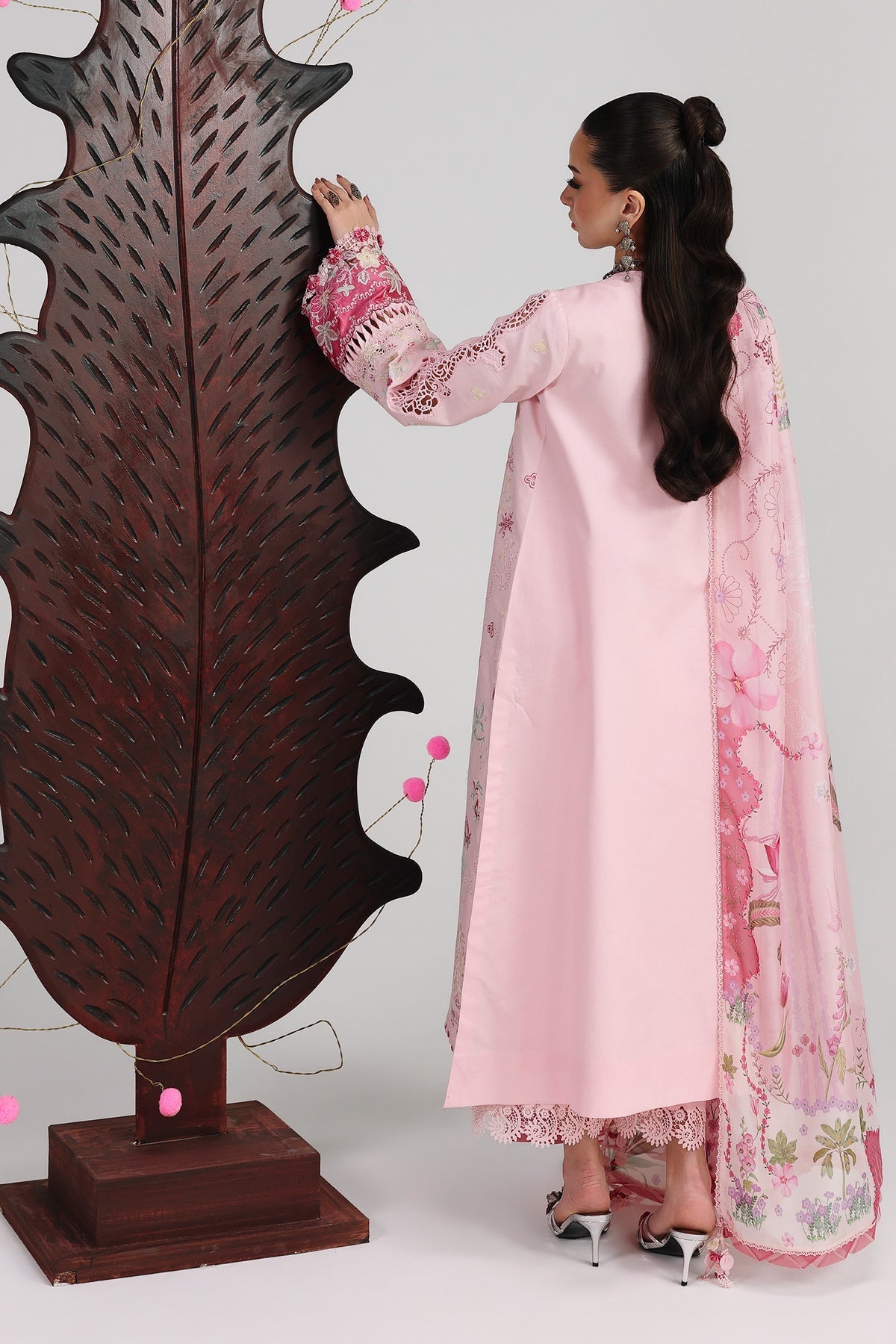 Qalamkar | Festive Lawn 26 |QFL-04 NORAH - Luxury Dress - available at Maria Faisal in UK and USA.