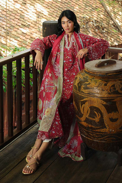 Qalamkar | Q Prints 26 | AX-07 (B) LENA - Luxury Dress - available at Maria Faisal in UK and USA.