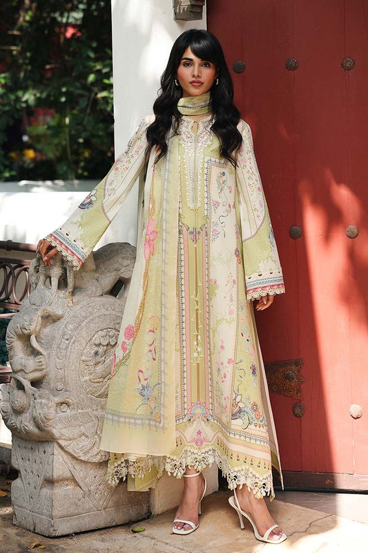 Qalamkar | Q Prints 26 | AX-06 (B) VAILA - Luxury Dress - available at Maria Faisal in UK and USA.