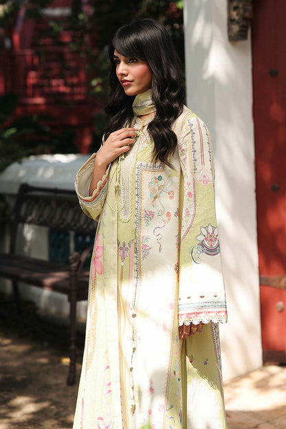 Qalamkar | Q Prints 26 | AX-06 (B) VAILA - Luxury Dress - available at Maria Faisal in UK and USA.