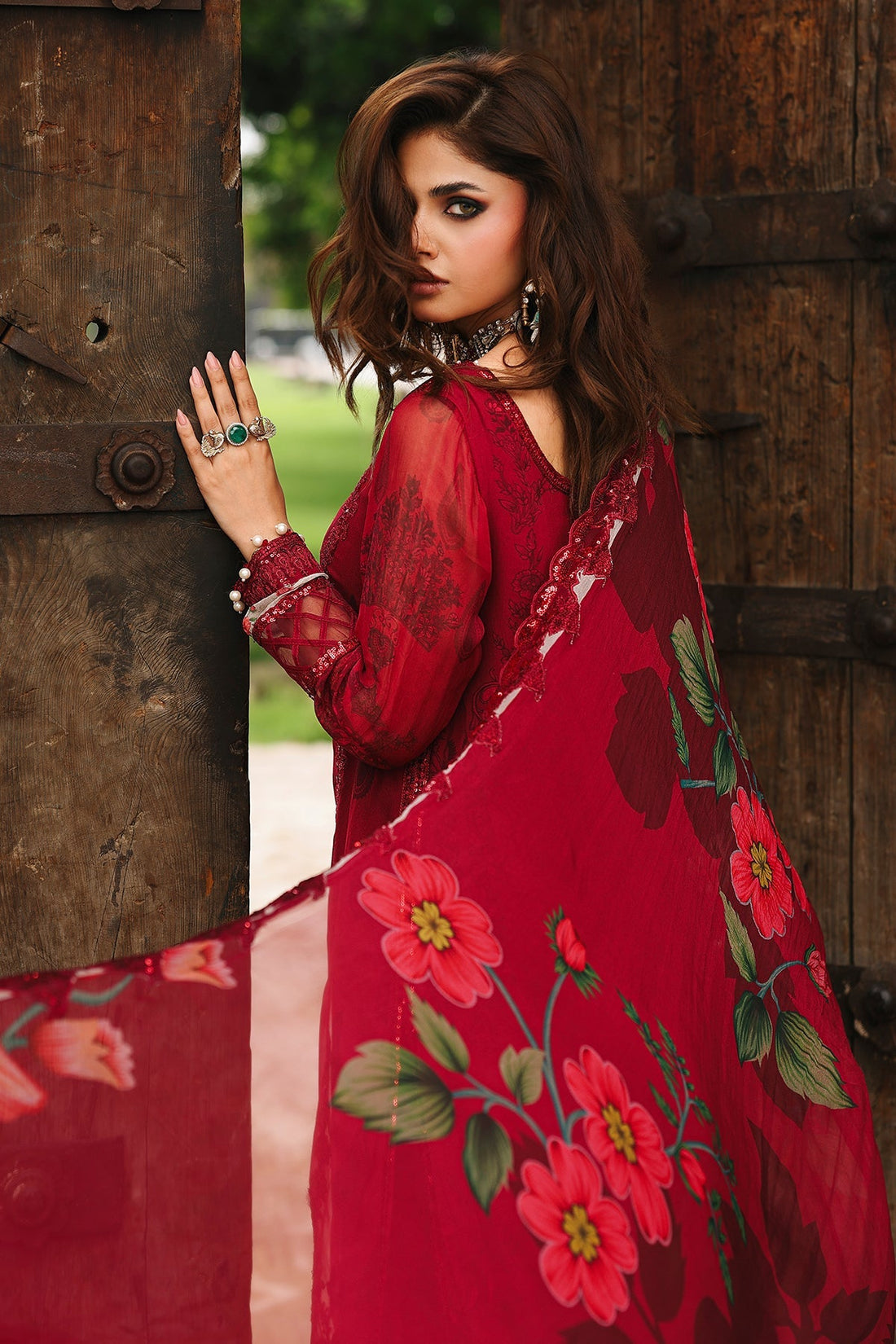 Charizma | Vasal Chiffon 25 | VSL25-25 G - Ladies Clothes - Maria Faisal