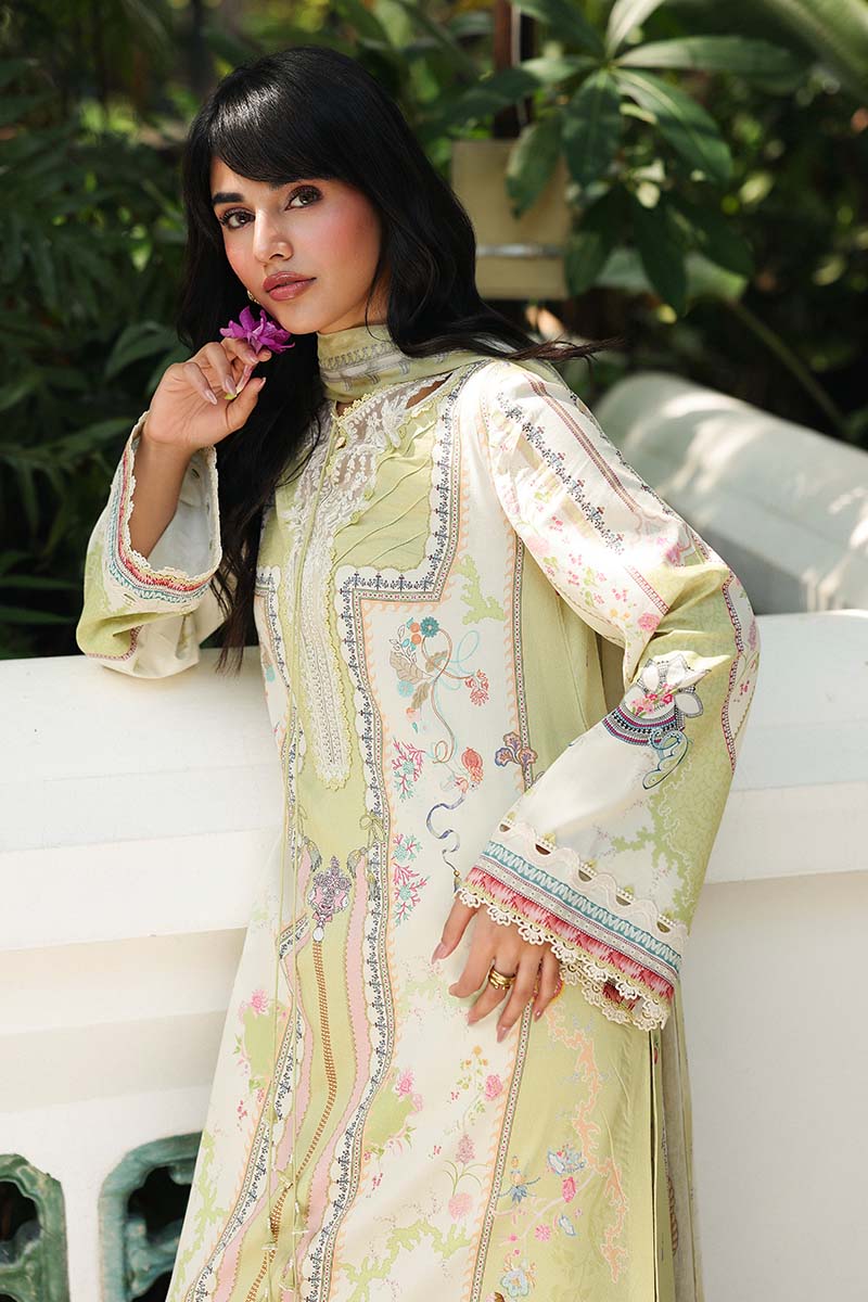 Qalamkar | Q Prints 26 | AX-06 (B) VAILA - Luxury Dress - available at Maria Faisal in UK and USA.