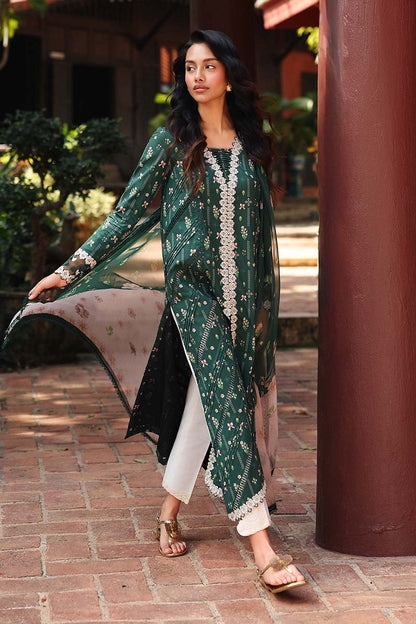 Qalamkar | Q Prints 26 | AX-09 (B) GREER - Luxury Dress - available at Maria Faisal in UK and USA.