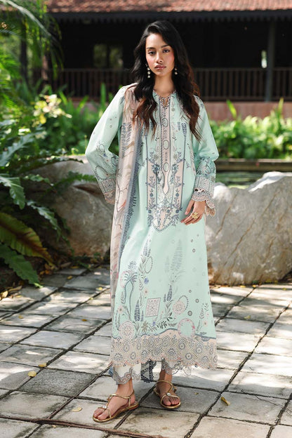 Qalamkar | Q Prints 26 | AX-04 (A) SLONA - Luxury Dress - available at Maria Faisal in UK and USA.