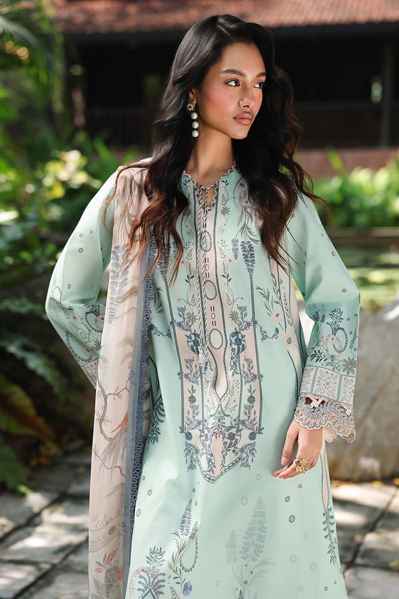 Qalamkar | Q Prints 26 | AX-04 (A) SLONA - Luxury Dress - available at Maria Faisal in UK and USA.
