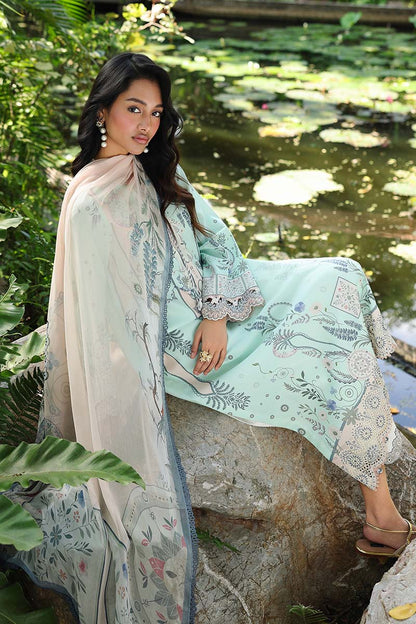 Qalamkar | Q Prints 26 | AX-04 (A) SLONA - Luxury Dress - available at Maria Faisal in UK and USA.