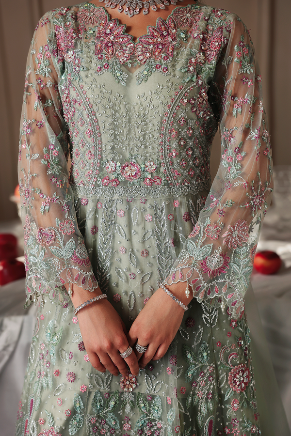 Rajbari | Sage Luxury Formals | Shizelle - Formal Dress - available at Maria Faisal in UK and USA.