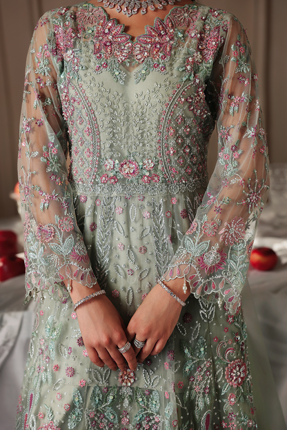 Rajbari | Sage Luxury Formals | Shizelle - Formal Dress - available at Maria Faisal in UK and USA.