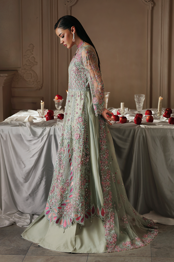 Rajbari | Sage Luxury Formals | Shizelle - Formal Dress - available at Maria Faisal in UK and USA.