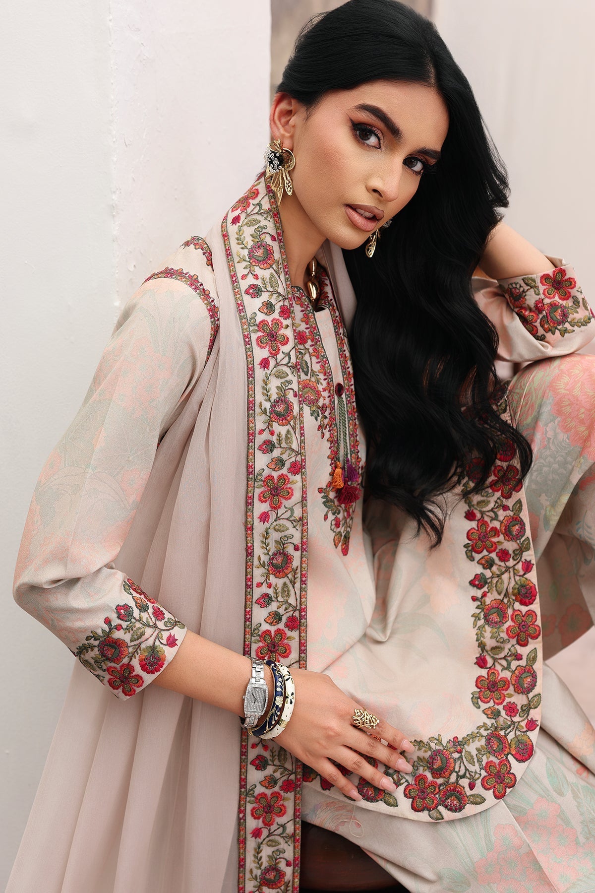 Charizma | Festive Edit | CNP-6-233 - Luxury Dress - available at Maria Faisal in UK and USA.