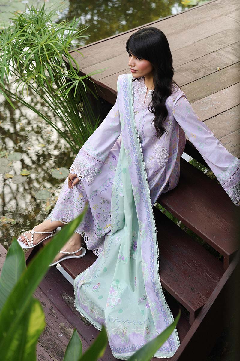 Qalamkar | Q Prints 26 | AX-03 (B) FIONA - Luxury Dress - available at Maria Faisal in UK and USA.