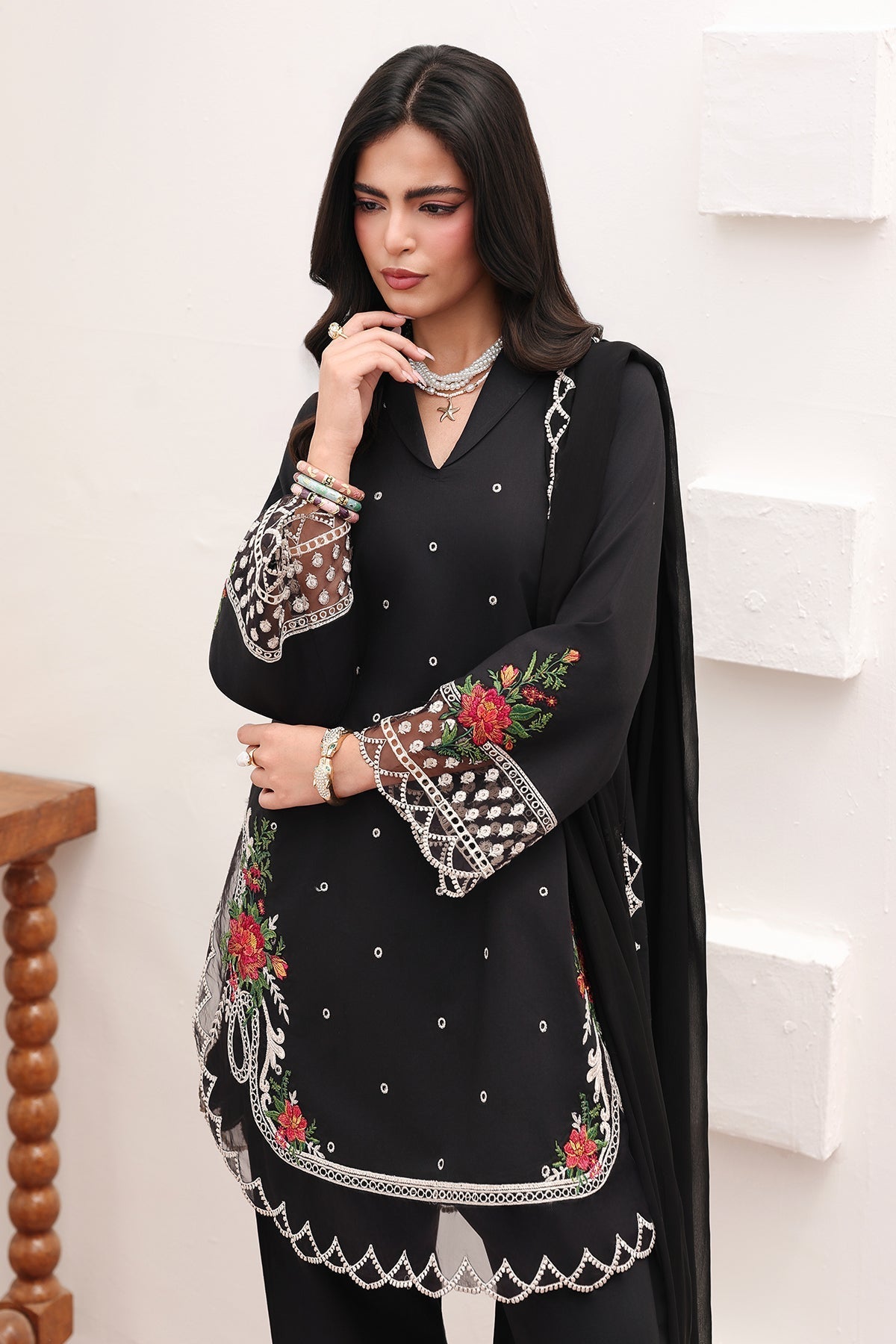 Charizma | Festive Edit | CNP-6-248 - Luxury Dress - available at Maria Faisal in UK and USA.